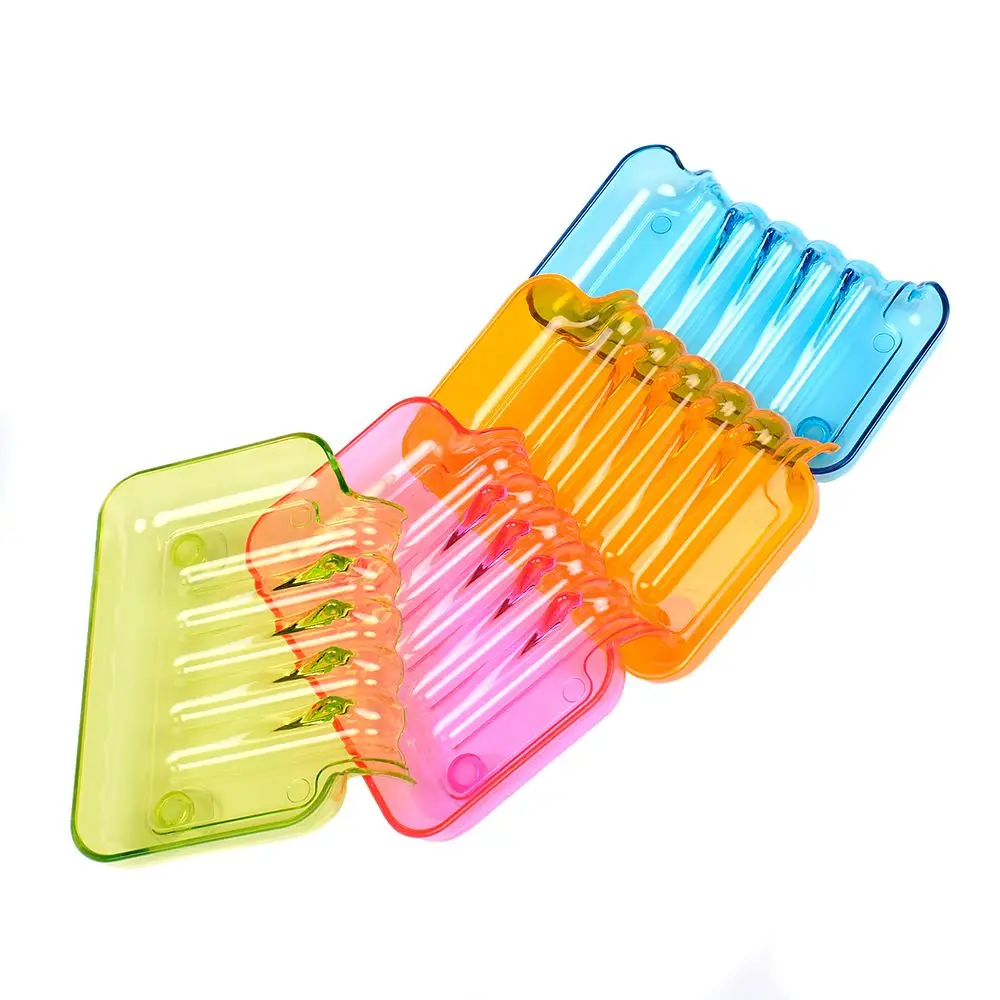 

Four Colors Flexible Waterfall Soap Holder Tray Drain Holder Bathroom Shower Soap Dish Tray Storage Dropshipping