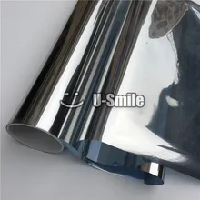 One Way Vision Window Film Tint VLT 15% Plata Para Buliding Oficina En Casa de Cristal Tamaño: 1.52*30 m/rollo