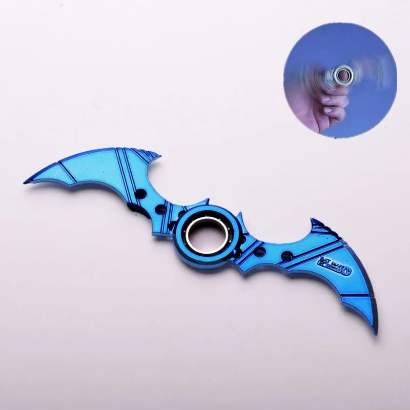 

Unique Blue Batman Rotatable Shuriken Zinc For Kids Alloy Model Weapons Darts Gift Toys High Quality