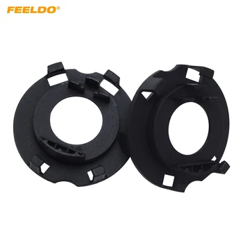 

FEELDO 2Pcs H7 LED Headlight Bulb Retainers Holder for Hyundai Mistra New Tucson KIA Carnival H7 Bulb Base Adapter #5547