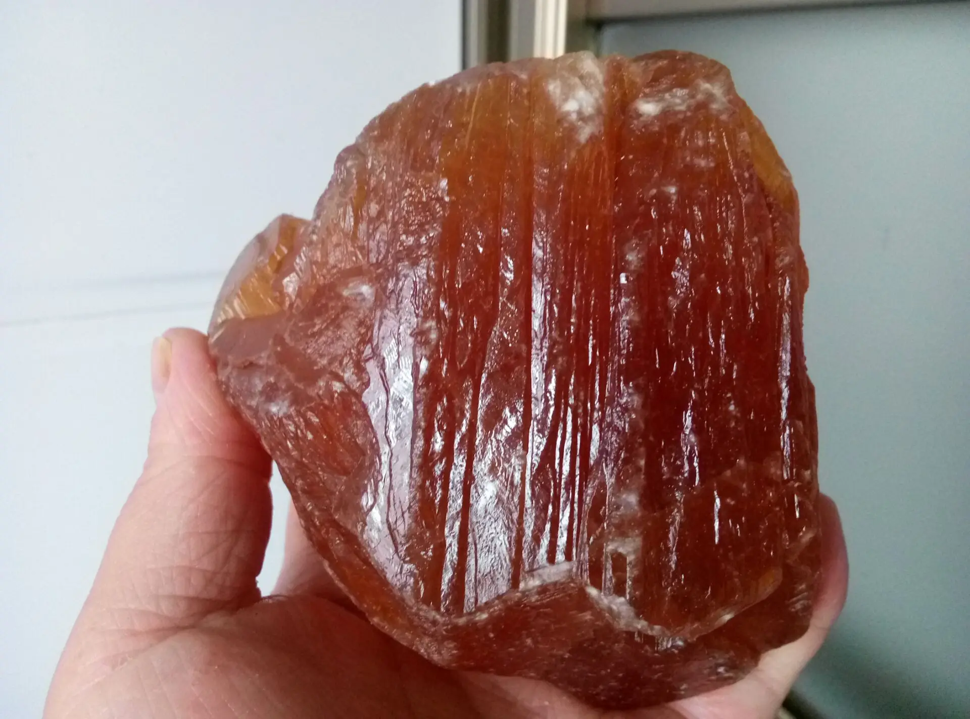 

715.0g Natural Rough Citrine Calcite, Raw Gemstone Crystal Healing (Honey Calcite)