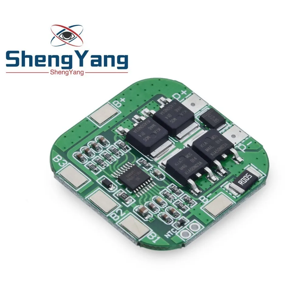 ShengYang 4S 14 8 в/16 в 20A пиковая плата защиты литий ионной батареи BMS PCM bms pcm для литиевой