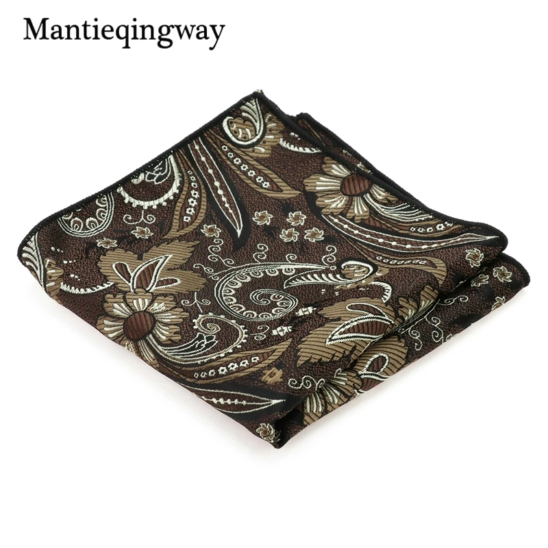 Бренд mantieqingway жаккардовый цветочный галстук Карманный квадратный Повседневный