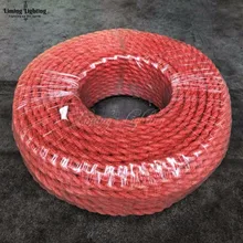 100 м/лот 2x0,75 Винтаж красного цвета трос витой кабель ретро Электрический провод с оплеткой DIY подвесная Проводная лампа винтажный шнур для лампы