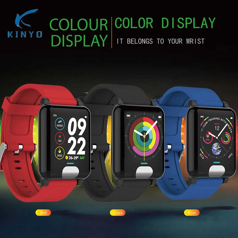 Смарт-часы ECG PPG кровяное давление Smartwatch Браслет монитор сердечного ритма фитнес-браслет женский спортивный Браслет Водонепроницаемый