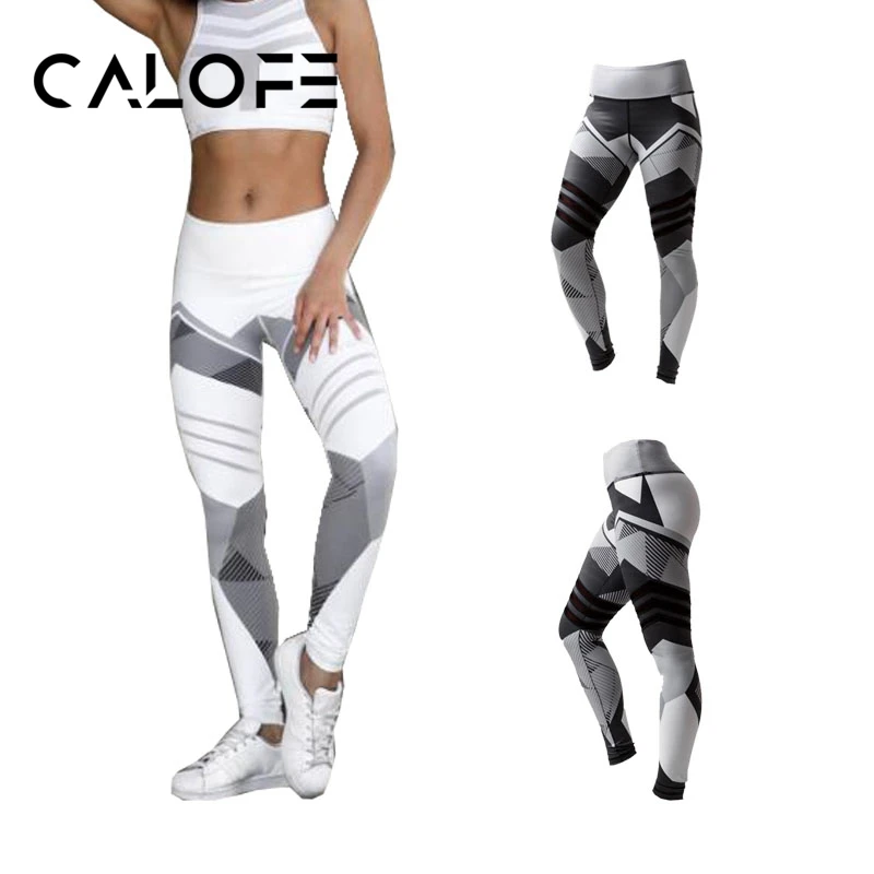 

CALOFE High Waist Printed Leggings Women Casual Summer Lady Female Fashion Legins Long Pants Fitness Femme Clothing Leggings