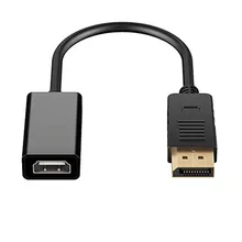 JCKEL Active DP Displayport to HDMI 1.4 Adapter 1080P Display Port Cord Switcher Male Female Converter Cable for HP DELL Macbook JCKEL Active DP Displayport to HDMI 1.4 Adapter 1080P Display Port Cord Switcher Male Female Converter Cable for HP DELL Macbook