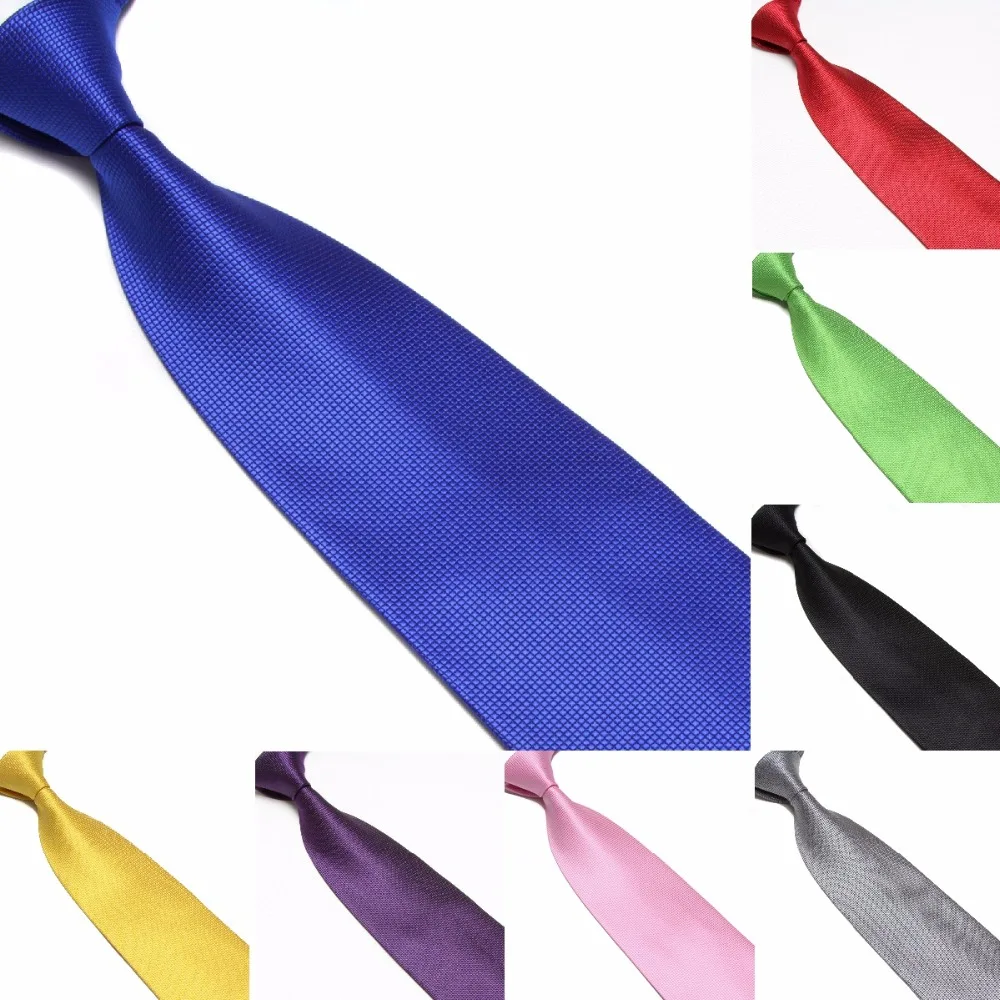 Buy HOOYI business wide ties for Men 10cm Solid color