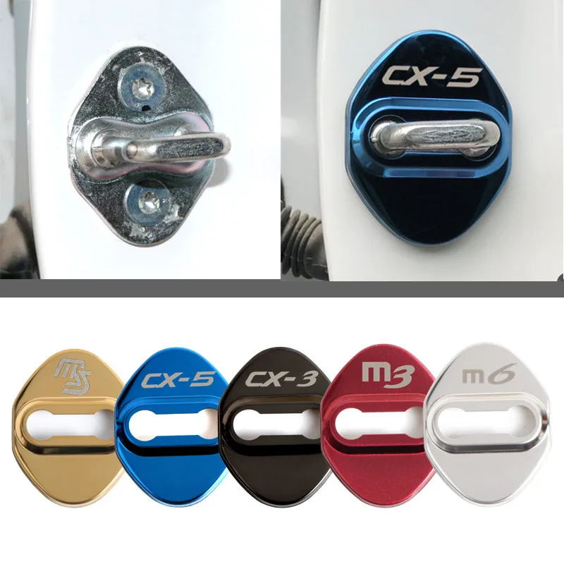 Отделка дверного замка защитный чехол для Mazda 3 mazda 6 CX 5 CX-5 CX3 323 Axela Atenza аксессуары для стайлинга автомобилей