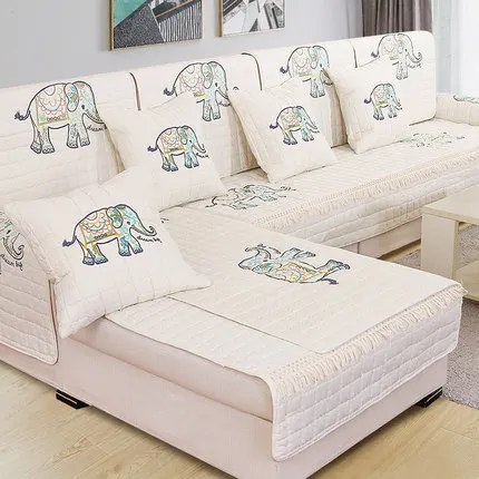 Подушка для дивана, универсальный тканевый чехол для дивана, простая современная подушка для гостиной, полотенце для рук - Цвет: D