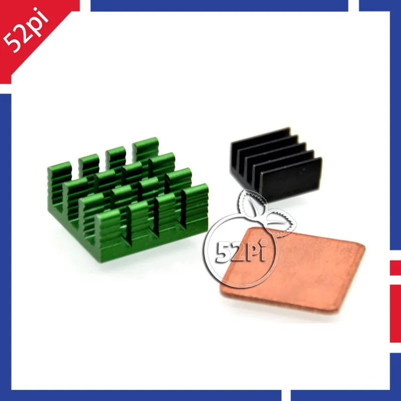 1 Set of 3PCS Aluminum Copper Heat Sinks Cooling Sinks for font b Raspberry b font