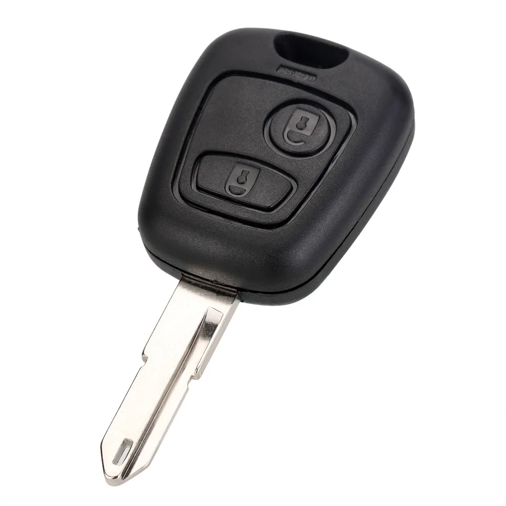 

2 Button Remote Car Key Fob Case Cover Fob Replacement Shell Uucut Blade for Peugeot 106 206 306 406
