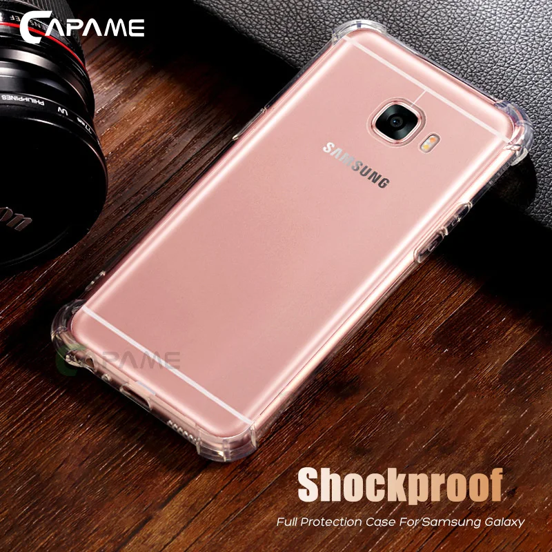 Ударопрочный ТПУ чехол CAPAME для Samsung J5 2017 Pro J4 Plus J8 J6 2018 силиконовый телефона J2 Prime