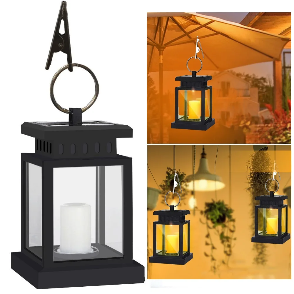 Solar Lantern Candle 1 Pack Led Garden Light Flickering Solar Lantern Candle 1 Pack Led
