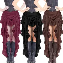 Yfashion/Новинка; женская юбка с оборками; Современная Танцевальная юбка в стиле хип-хоп; асимметричные юбки в стиле пирата; крутая юбка для женщин