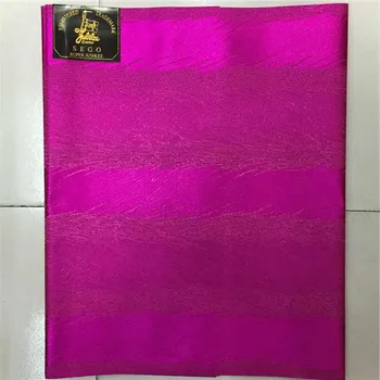 

2017 wave design high quality Fuchsia African headtie,Head Gear,Sego Gele&Ipele,Head Tie & Wrapper,2PCS/BAG