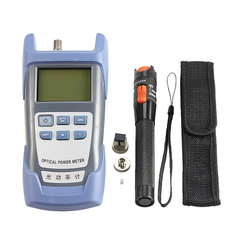 

Fiber Optic FTTH Tool Kit with HS-30 Fiber Cleaver Optical Power Meter 10km Visual Fault Locator SETS