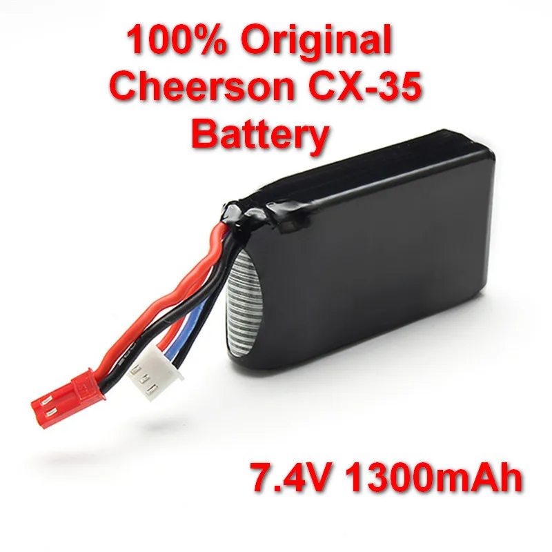 

Original Cheerson CX-35 Battery 7.4V 1300mAh Lipo Battery Quadcopter Spare parts Rechargeable Drone aircraft set ACCESSORIES
