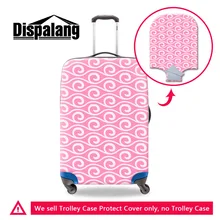 Dispalang розовый стиль багажные защитные чехлы эластичный Полосатый водонепроницаемый пылезащитный чехол для чемодана 18-30 дюймов Чехол на колесиках