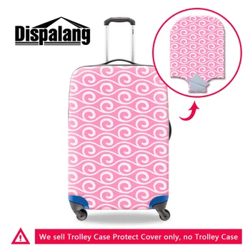 

Dispalang Pink Style Luggage Protective Covers Elastic Striped Waterproof Dustproof Suitcase Cover For 18-30 Inch Trolley Case