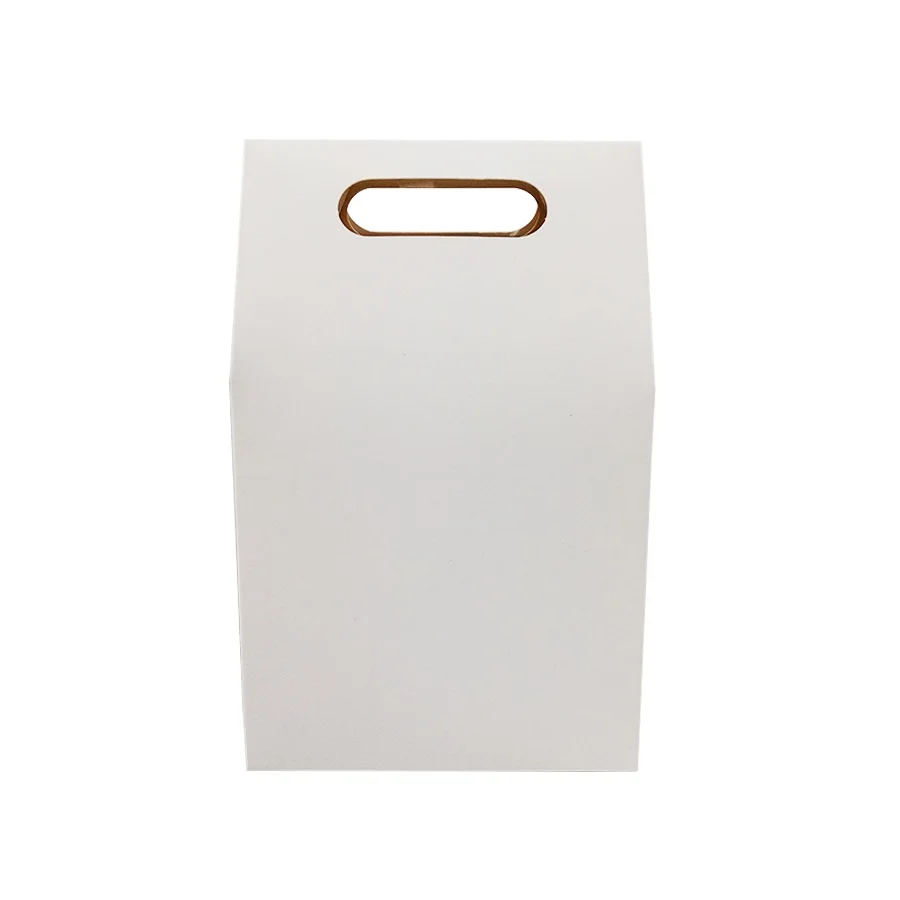 50 шт./лот упаковочная коробка для десерта Свадебные коричневые и белые крафт-бумажные пакеты пустые подарочные коробки на день рождения сумки для конфет вечерние торты - Цвет: Белый