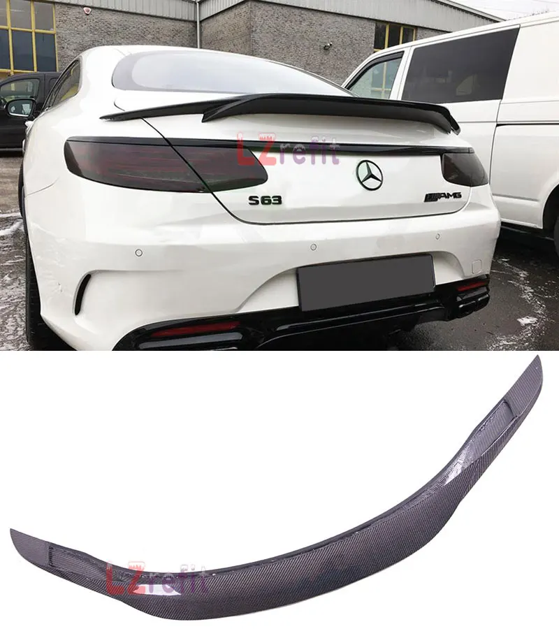 

Real Carbon Fiber Trunk Spoiler For BENZ C217 S-Coupe S320 S400 S550 S63 Amg 2015UP