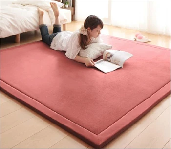 

WINLIFE Coral Fleece Crawling Mat Children's Tea Table Full Shop Manual Bedroom Living Room Carpet Mat Thickeningrug