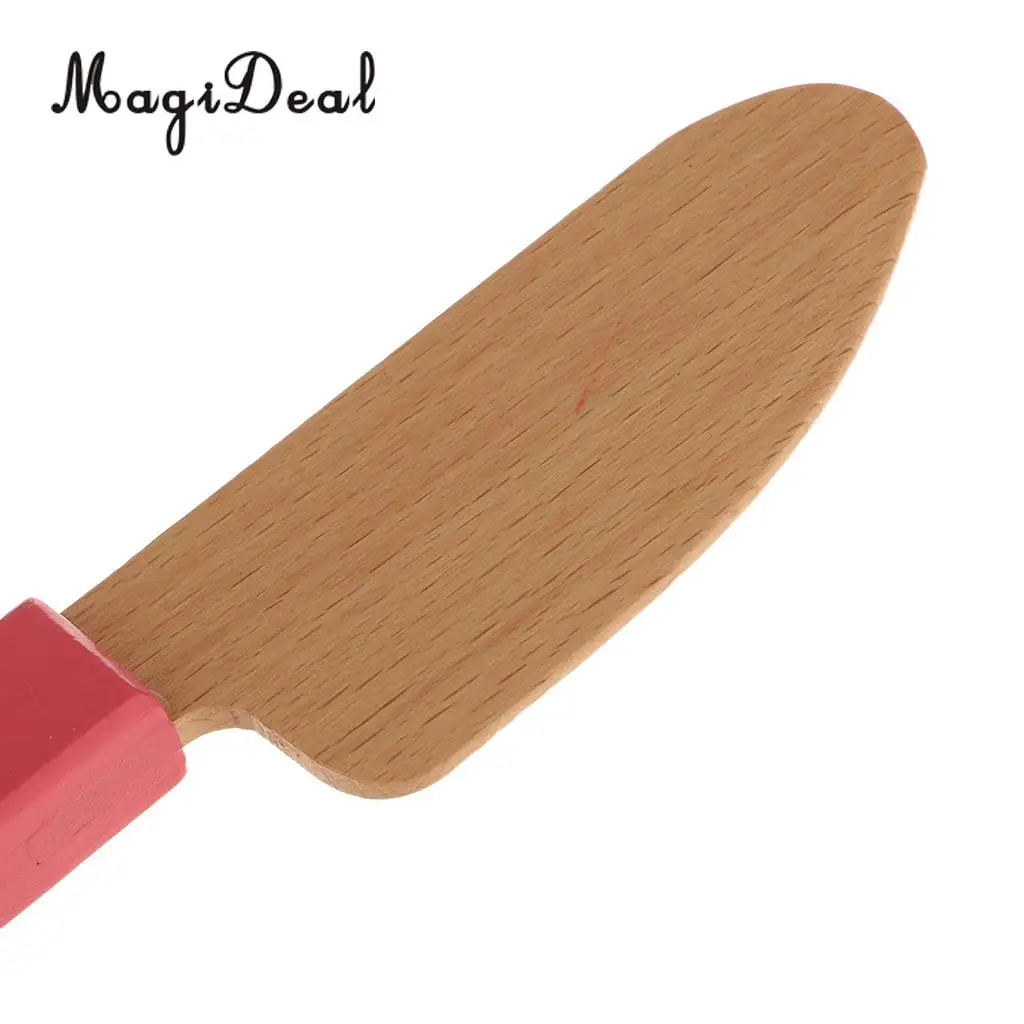 1Pc Wooden Mini Miniature Cut CuttingKnife Kitchen Kitchenware Dollhouse Toy for Kids Children Role Pretend Play Gadget 2Colors