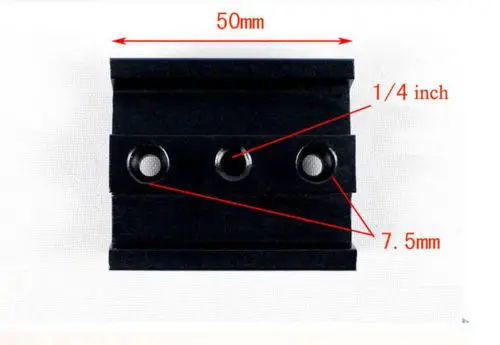 Телескоп ласточкин хвост Монтажная пластина для Экваториальной штатива короткая версия 50 мм
