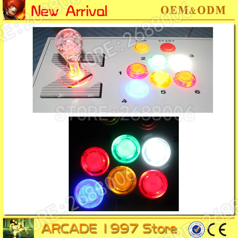 

LED USB Encoder to PC Games 5 Pin Rocker 16 Illuminated LED Push Buttons For Arcade DIY Kits Parts Raspberry Pi 2 3