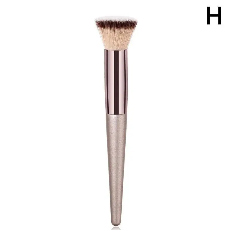 Wooden Makeup Foundation Brushes Eyebrow Eyeshadow Brush Bronzer Sculpting Brush Makeup Brushes Sets Tools Brochas Maquilla - Handle Color: H