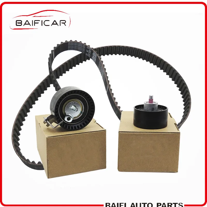 

Baificar Brand New Genuine Timing Belt Three-Piece Timing Component For Peugeot 206 207 307 408 C2 Sega 1.6 Citroen Elysee 16V