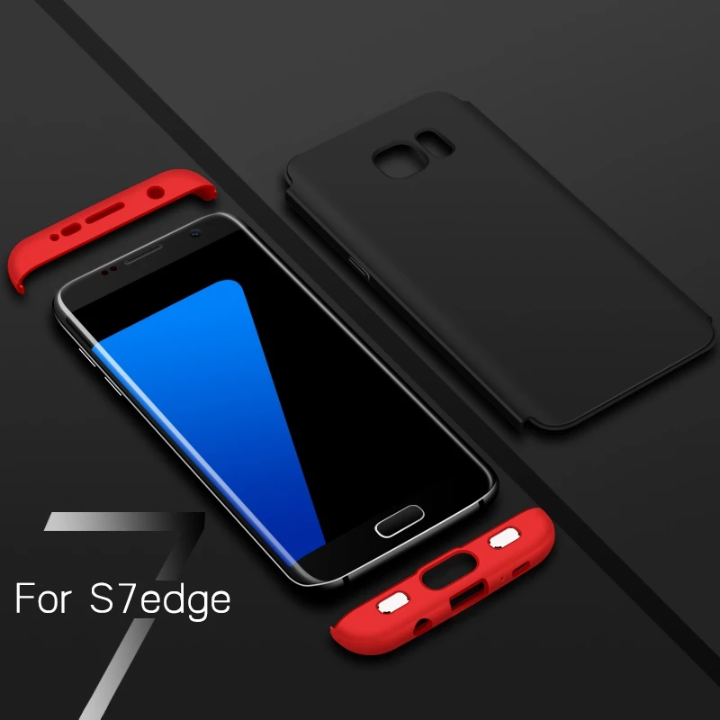 3 in 1 Plastic 360 Full Protection Phone Cover for samsung 05