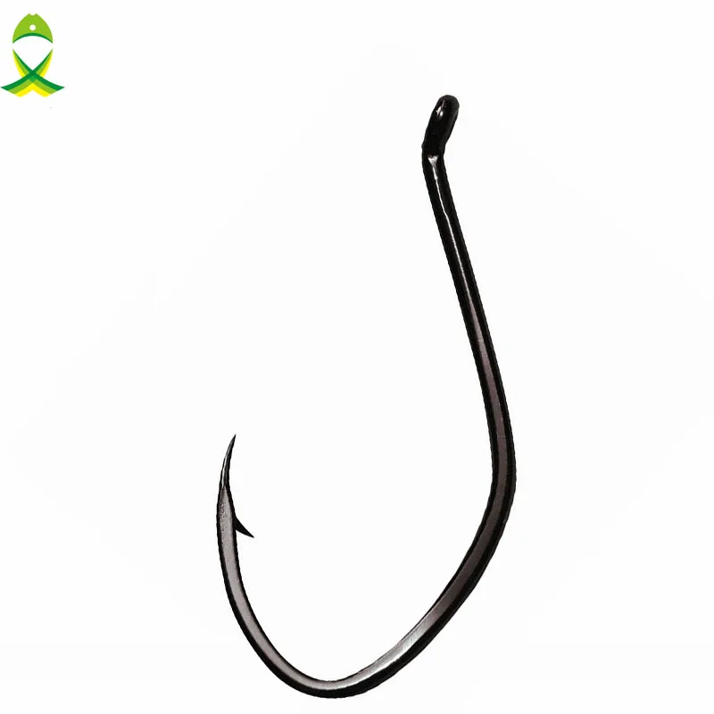 

100pcs 8832 High Carbon Steel Fishing Hooks Black Wide Gap Cat Fish Bait Fishhooks Size 1 4 6 8 10 1/0 2/0 4/0