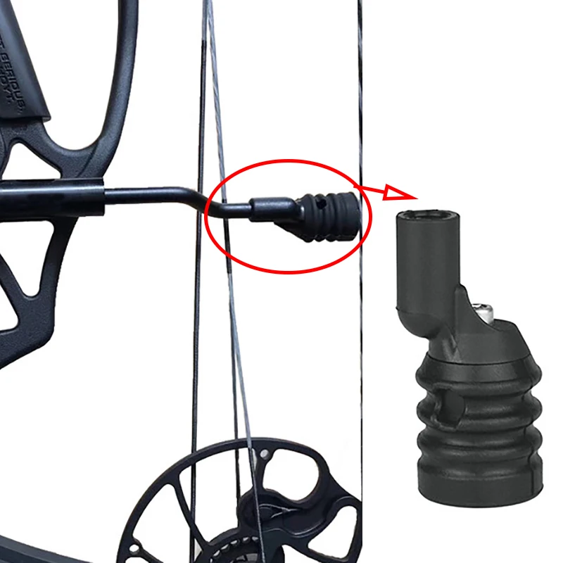 Archery Bow Stabilizer String Stop Replacement End Rubber Head Protect