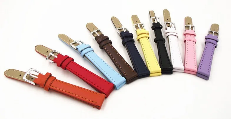 

Wholesale 50PCS / lot 20MM PU with genuine leather Watch band watch strap 10 colors -31910