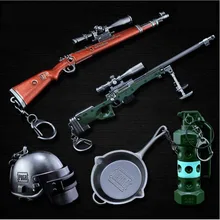 1 шт. мини К 98 к M416 M249 Металл винтовка пистолет режим игрушка/шлем/Пан аксессуары игровой реквизит оборудование кулон дети подарок Brinquedos A034