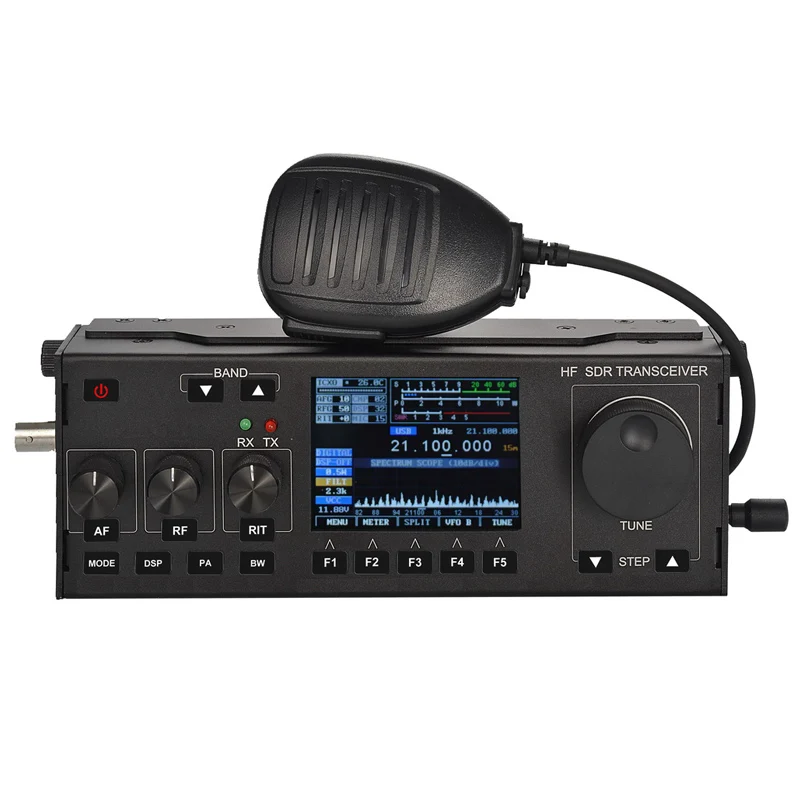 

RS-918 10WATT HF SDR Transceiver RX:1.8-30MHz TX:All HAM HF BANDS,SSB(J3E),CW,AM(RX Only),,FM, FREE-DV