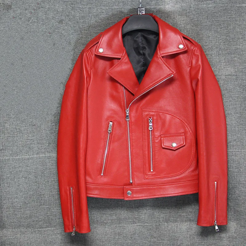 

Fur Jacket Faux Coat Promotion Genuine Leather Full Vest Jacket 2019 Autumn New Sheep Female Slim Sexy Large Size Women's