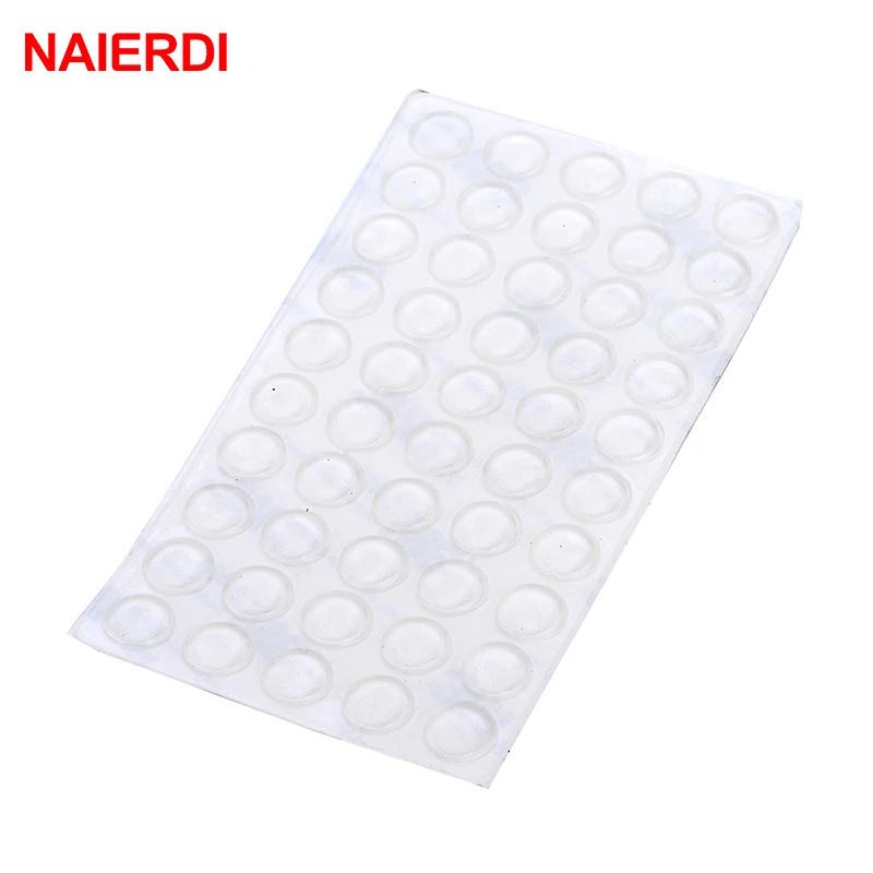 Door Stopper 50 Grain Silicon Rubber Kitchen Self Adhesive Buffer Pad