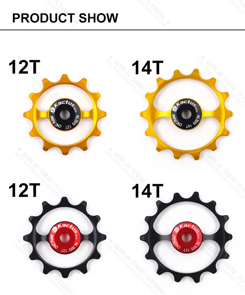 KACTUS 12T 14T Jockey колеса алюминиевый сплав Япония Импорт стали шарикоподшипники велосипед задний переключатель шкив Jockey колеса