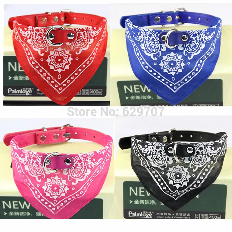Wholesale 200pcs/lot New Adjustable Dog Bandana Collar Big Pet Products