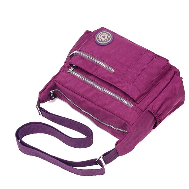 المرأة حقيبة ساع السيدات حقيبة يد من النايلون السفر عارضة الأصلي حقيبة الكتف الإناث عالية الجودة سعة كبيرة Crossbody حقيبة