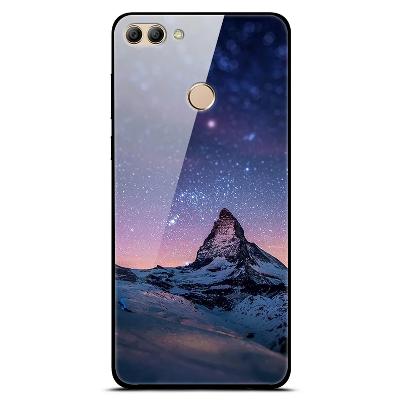 08 Для huawei P Smart Enjoy 7S чехол из закаленного стекла с изображением планеты космос, стеклянный чехол-накладка для huawei P Smart Coque Shell PSmart - Цвет: 08