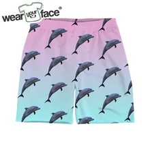 Дельфины коллаж 3D все печатные летние шорты модные мужские s бермуды повседневные короткие мужские Homme карго шорты US размер Прямая поставка