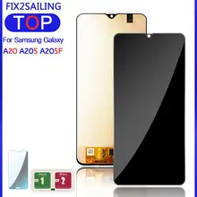 Lcds для samsung Galaxy A20 Lcd дигитайзер A205/DS A205F A205FD A205A дисплей с сенсорным экраном дигитайзер в сборе для samsung A20 lcd