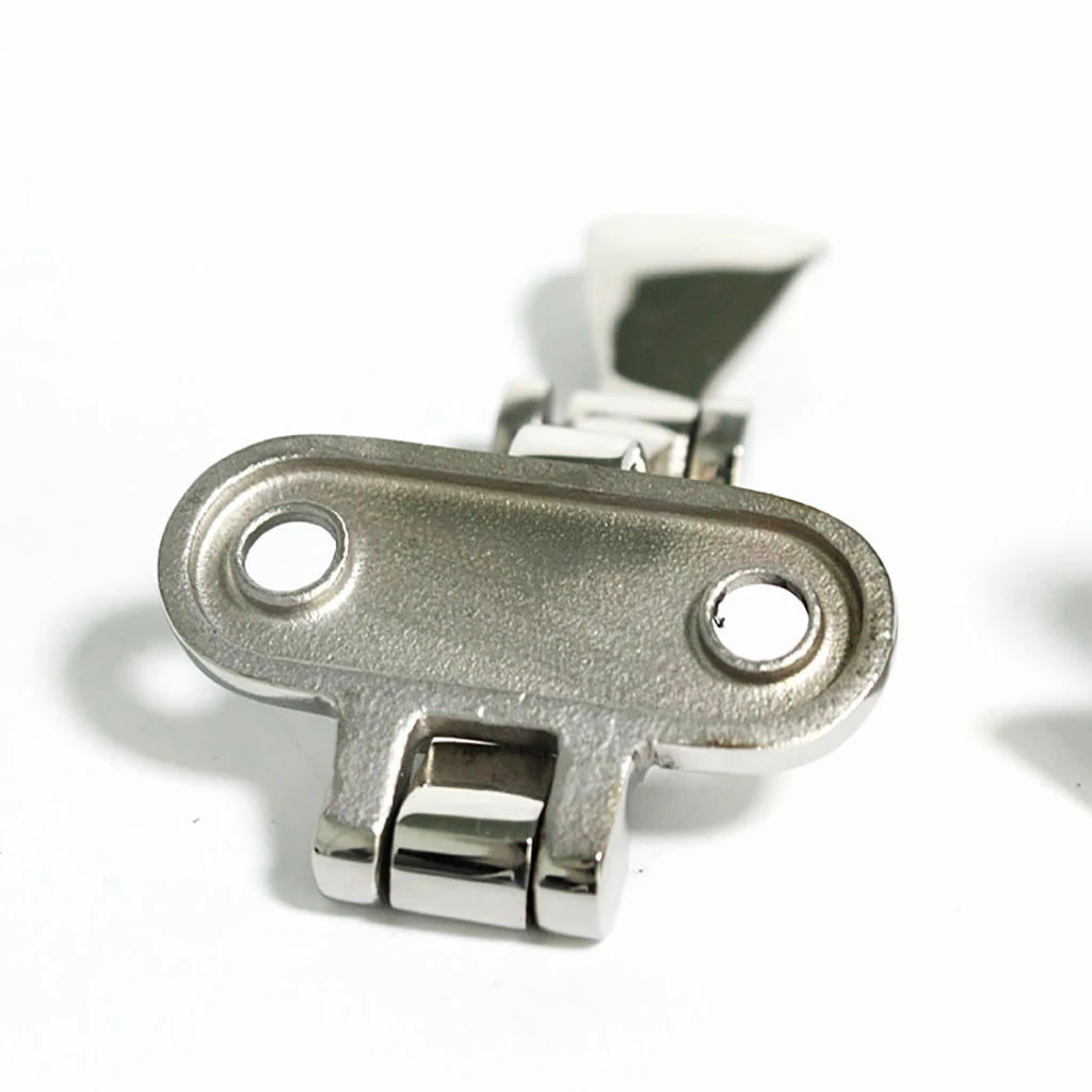 105x50mm Stainless Steel Boat Locker Hatch Anti Rattle Latch Fastener Hold Down Clamp-Locking Cam Latch Boat Caravan 90 Degree