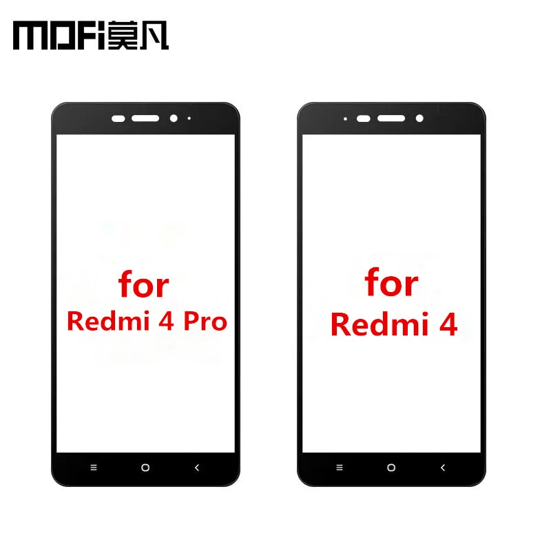 Закаленное стекло MOFi для Redmi 4 pro 2.5D полноэкранное Защитное Xiaomi prime|glass tempered|pro glassfull