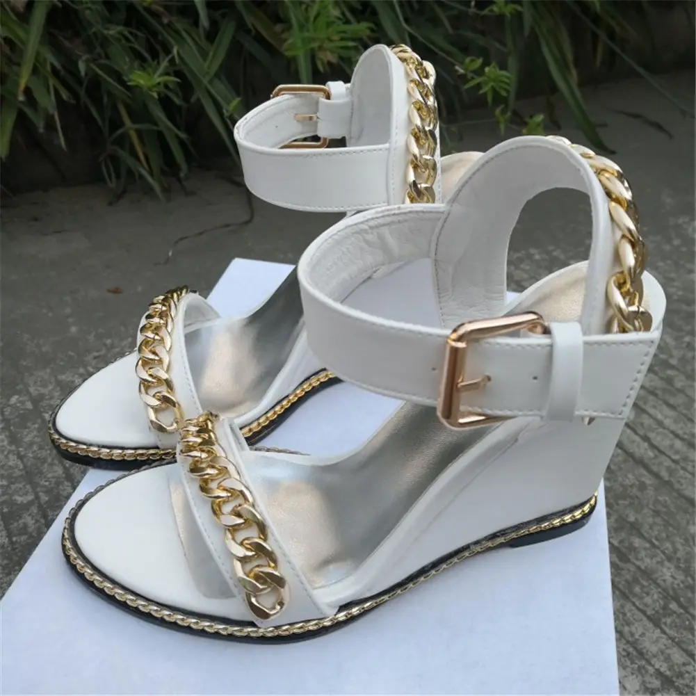 

luxury brand big size 42 sexy Women's Shoes woman sandals Summer Party high heels lady office lady wedges Shoes Woman sandals