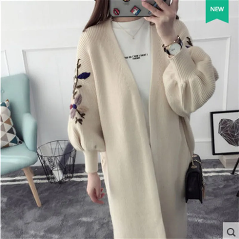 

Autumn Winter Maternity Sweaters Long Sleeve Loose Knitting Cardigan Sweater Dress For Pregnant Women Warm Clothes Cardigan